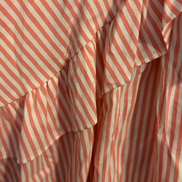 Anthropologie Pink Striped Maxi Skirt - Picture 2 of 4